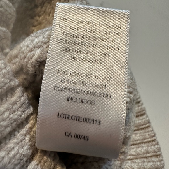 Amur Ulla Fringe Sweater Wool Size Medium Oatmeal - Picture 4 of 7